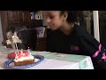 Mia's 9th Birthday - Birthday Song and the Candles are Made of Light