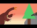 (STICKNODES) Animated Dinosaur fight - Therizinosaurus vs Deinocheirus