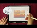 How to paint a Sky - Adobe Fresco Tutorial