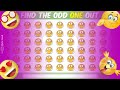 【Emoji Puzzle : Find the Odd Emoji One out】Can you Spot the Odd Emoji in 15 seconds?#155