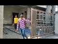 How to install sliding gate making a sliding gate 6'+17' feet very easy metal working idea's