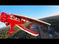 Formation Flying with a J3, WACO, and C205