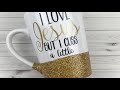 DIY Glitter Coffee Mugs