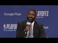 Kyrie Irving talks Luka & Game 6 Win vs Clippers, Postgame Interview  🎤