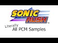 Literally all PCM samples in Sonic Rush