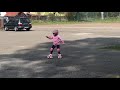 Daughter skating