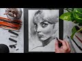 ASMR | Drawing Ana De Armas (No Talking) ~Calming pencil sounds~