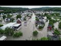 Barre flooding aerial video