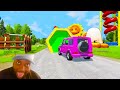 Big & Small: Lightning Mcqueen vs Slide Colors with Thomas Trains - Cars vs Wheel Balls - BeamNG