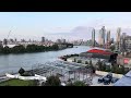 The Top of Battersea Power Station - 4K Panorama over The Thames River and London Skyline