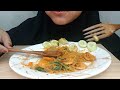 MUKBANG BIHUN GORENG PEDAS RAWIT SEAFOOD 🥵 LALAPAN TIMUN 🥒