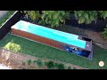 Shipping Container Pool with Graffiti