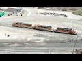 HUMP YARD in ACTION at BNSF GALESBURG YARD! Trains shoving the hill and drone views!