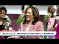 Presumptive Democratic nominee Kamala Harris receives majority of delegates in roll call