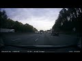 3 lane changes and cuts off dump truck