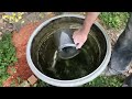 brushing CHEAP concrete onto a gravel driveway (adding strength and resilience)