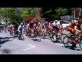 Pro Men climb Church Hill at the Joe Martin Stage Race Crit