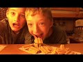 Making a food house with my friend!