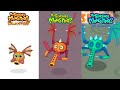 Dawn Of Fire, My Singing Monsters, Humbug Island, Fanmade, Play Your Part | Redesign Comparisons