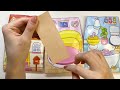 (eng) ASMR K-pop idol diy squishy book ✨ Dormitory 💖 Paper diy 💖 K-pop idol | White noise ☁️