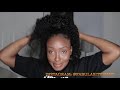 NO GLUE, NO SEWING: QUICK 2 min PONY!!  EASY HIGH KINKY CURLY NATURAL PONYTAIL TUTORIAL!
