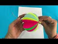 Paper Ball 🏀for Home Decoration | Paper Crafting @Winartncraft