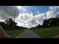 Riding an eBike on the Pine Hills Trail from Barnett Park in Orlando, Florida