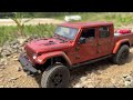 Scale RC: Killerbody Jeep Gladiator off-road driving