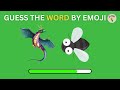 Guess The WORD By Emoji?🍳🍔- Emoji Quiz | Easy, Medium, Hard