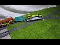 Manoeuvres with Double-deck auto carrier (Lego Freight Train 60336 | Powered UP)