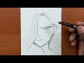 Easy to draw | How to draw cute anime girl step-by-step | easy drawing