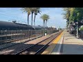 BNSF W/B H-BARWAT track 1 & BNSF E/B H-WATBAR track 2 going through Fullerton station 08/10/2024