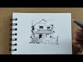 Pen Sketch | Sketch book| Architectural Sketching