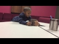 Girl gets head stuck in table (Brother to the rescue)