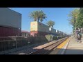 BNSF W/B Stack train going through Fullerton station 07/20/2024