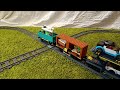 MOC Lego Train Track Crossing / Lego passenger Train 60051 and Lego Freight Train 60336 | Powered UP