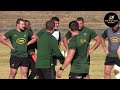 Springboks Training ahead of their match against Portugal