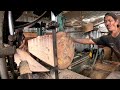 #the Large pine wood splitting technique is very fast and precise