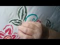 Hand quilting on an embroidery hoop/stenciled flower pattern