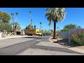 4K Relaxation Video - Relaxing Virtual Walk Through Palm Springs, California Neighborhood