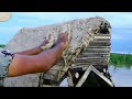 Building Floating Mud Shelter | Warm Survival Shelter, Mud roof