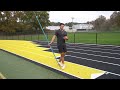 Javelin throw: How to use your back leg during the throw