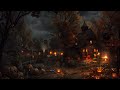 🎃 Halloween Holiday 🎃 Cursed land | Crackling Fire pumkin,Cauldron Boil, Nature Sounds,White Noise