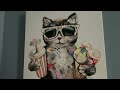 Sick painting I made a cat going to a party