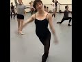 37 weeks pregnant ballerina in ballet class