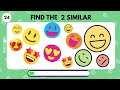 Find the odd Emoji Out  | How Good Are Your Eyes? #emojiquiz #canyoufindtheoddemoji #fungame #emoji
