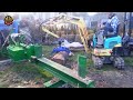 Dangerous Powerful Homemade Firewood Processing Machines, Fastest Heavy Equipment Machines Working