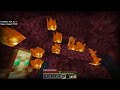 Mining ancient debris in Minecraft!