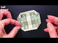 Easy Money Origami Boat, How to Make Money Origami Easy Boat DIY, Dollar Bill Origami Easy Tutorial