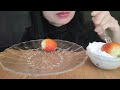 ASMR Strawberries with Fresh Cream